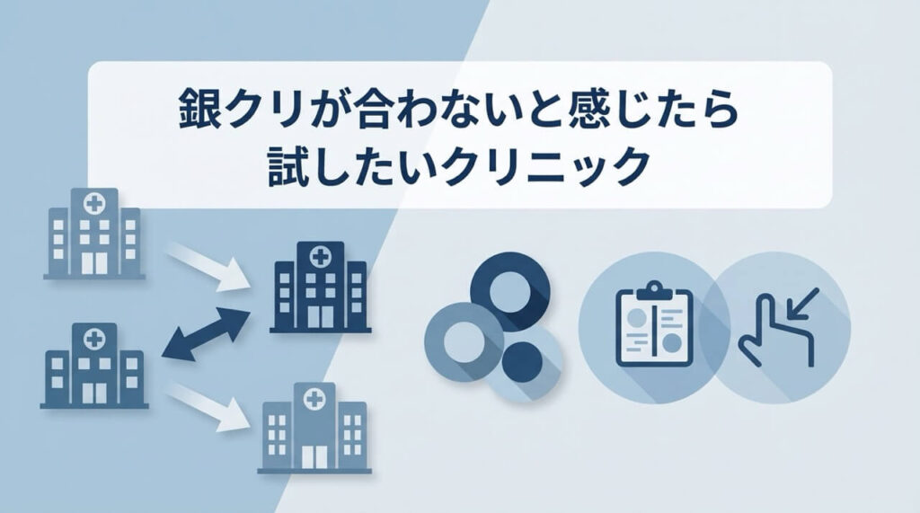 銀クリが合わないと感じた人におすすめの代替AGAクリニック紹介