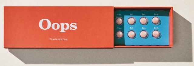 package design for oops hair