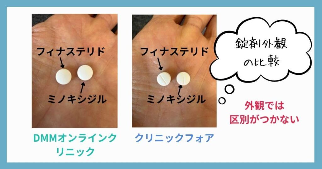 Appearance of tablets