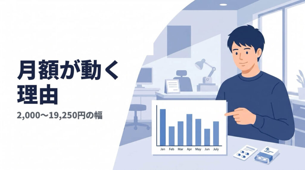 銀クリの月額が2,000〜19,250円で動く理由