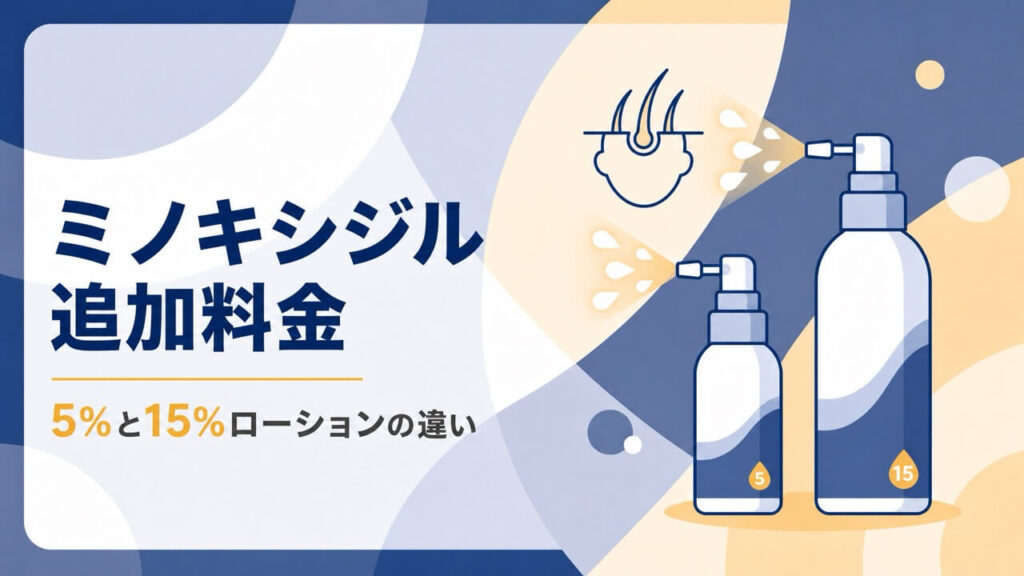 5%／15%ローションと頭部アイコン