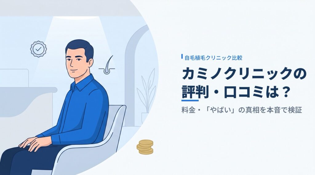 カミノクリニックの評判・口コミを内服4年の編集部が検証する記事のアイキャッチ