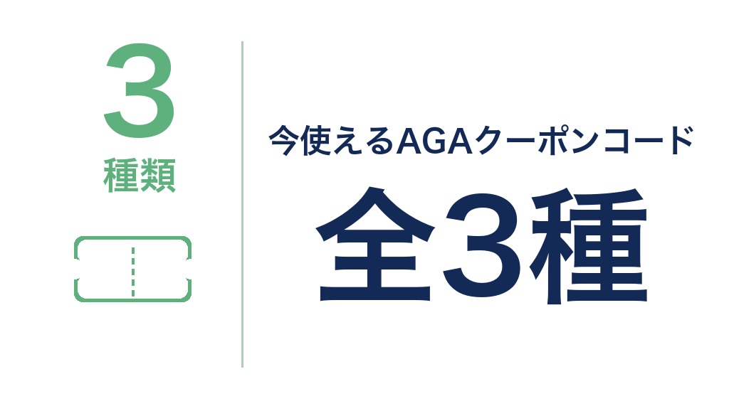 DMMオンラインクリニックで現在利用可能なAGAクーポンコード3種類を紹介